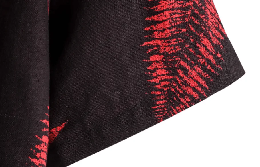 Hawaiian shirts - Black and Red Summer Shirt - Image 7