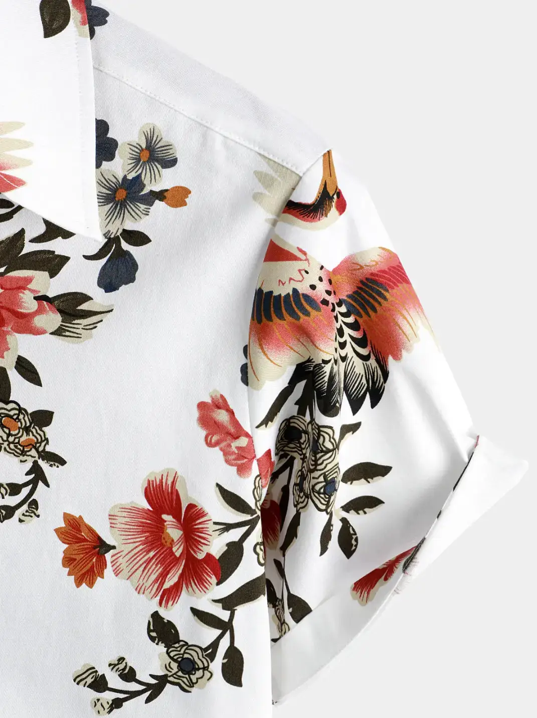 Casual Floral Print Short Sleeve Shirt - Image 4