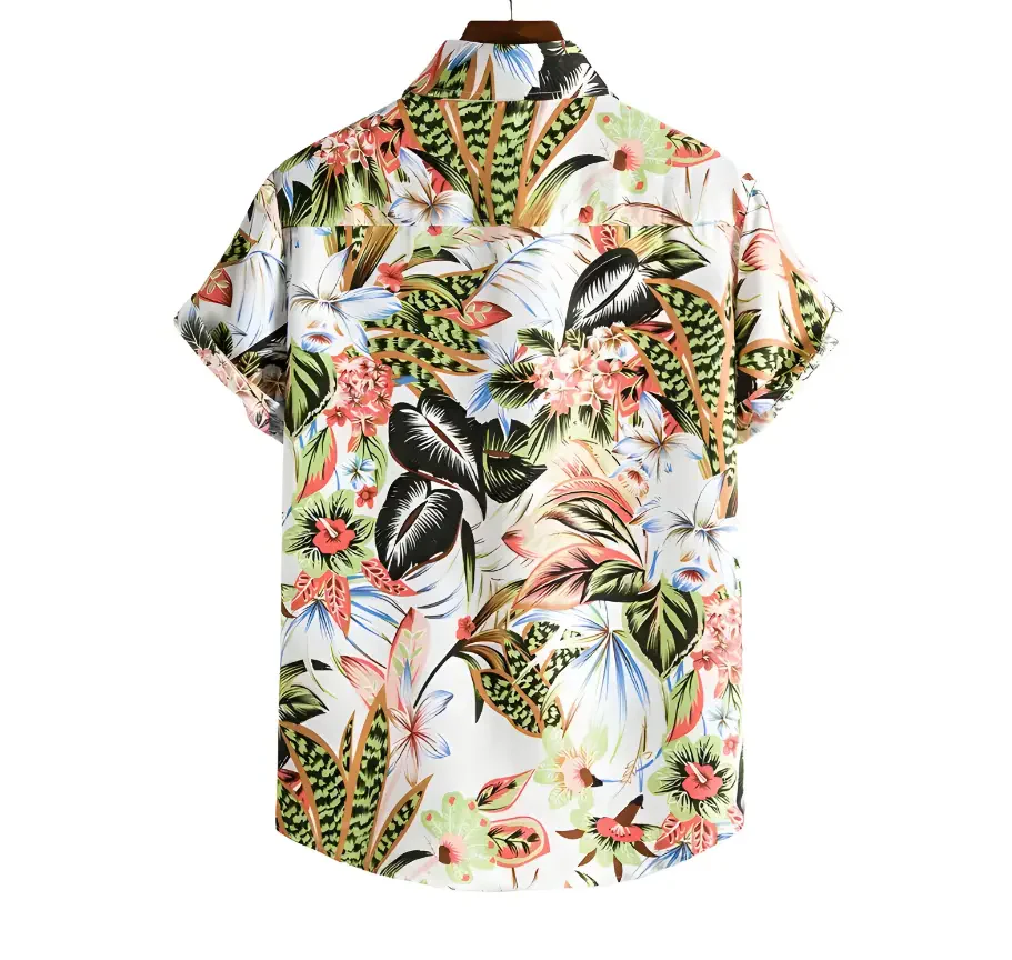 Button Up Hawaiian Shirts - Floral Shirts - Image 3