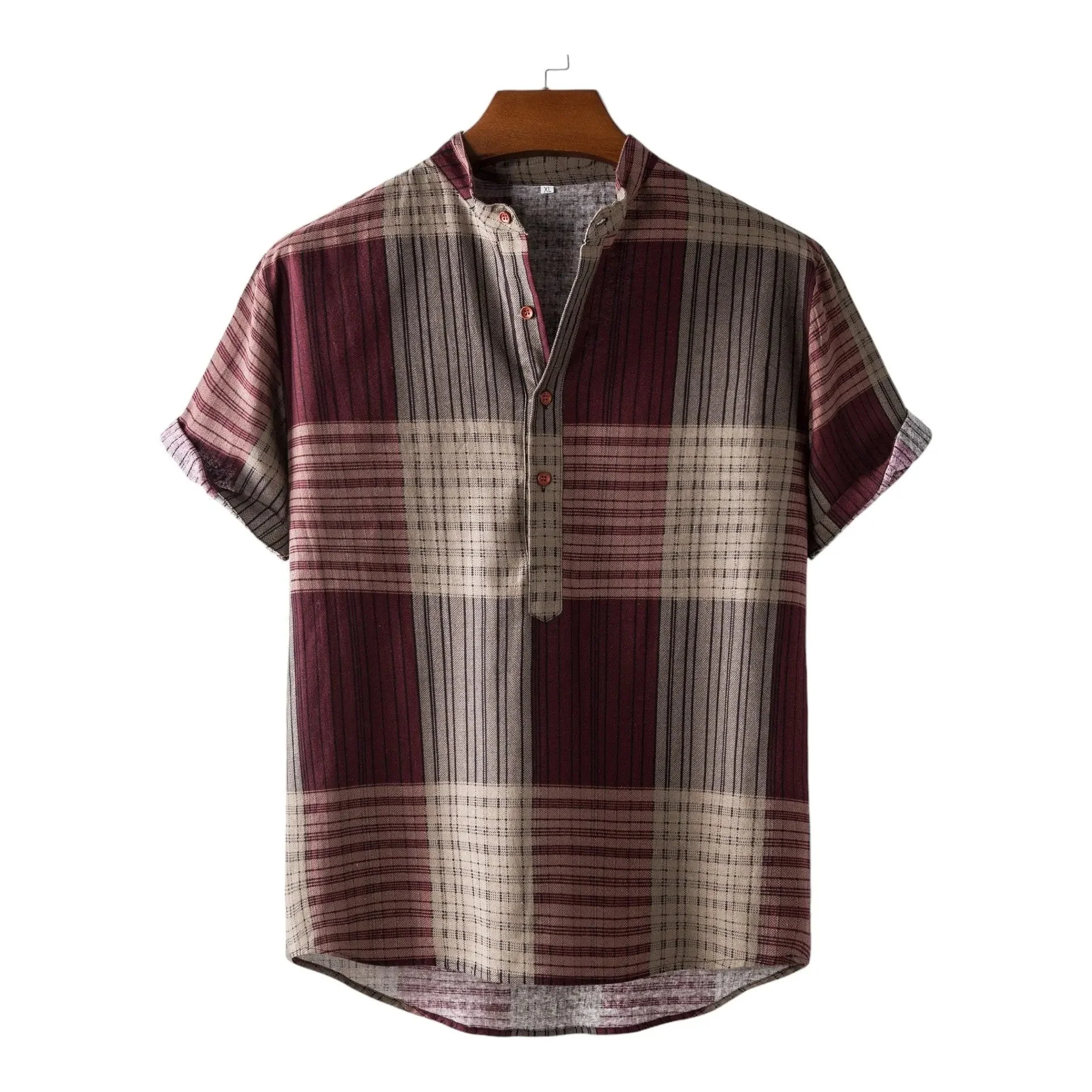Mens Bamboo Hemp Mandarin Collar Shirts - Image 2