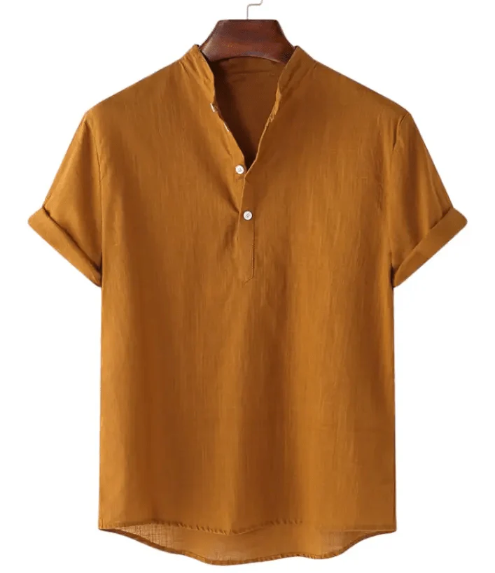 Mens Casual Button Up Shirts - Mens Linen Shirts - Beach Shirts - Image 3