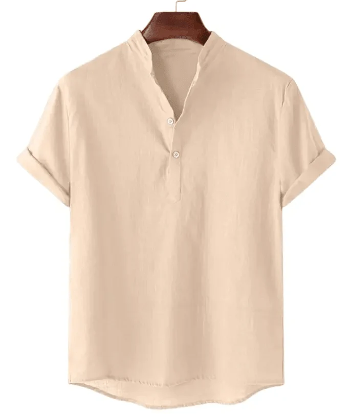 Mens Casual Button Up Shirts - Mens Linen Shirts - Beach Shirts - Image 4