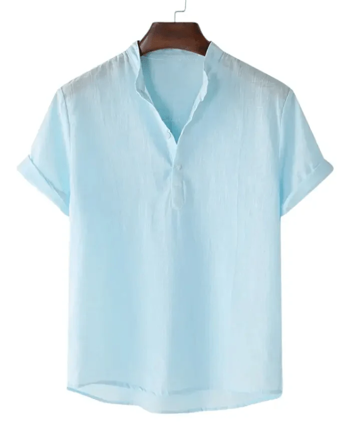 Mens Casual Button Up Shirts - Mens Linen Shirts - Beach Shirts - Image 6