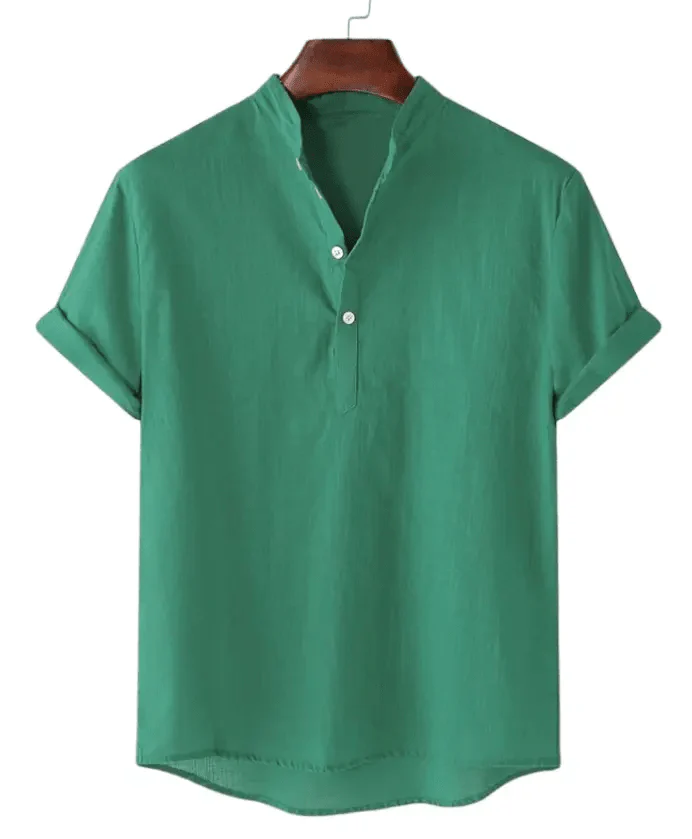 Mens Casual Button Up Shirts - Mens Linen Shirts - Beach Shirts - Image 7