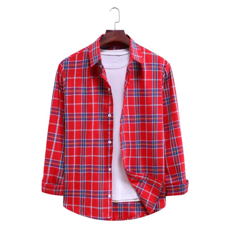Men's Plaid Long Sleeve Shirt - Image 3