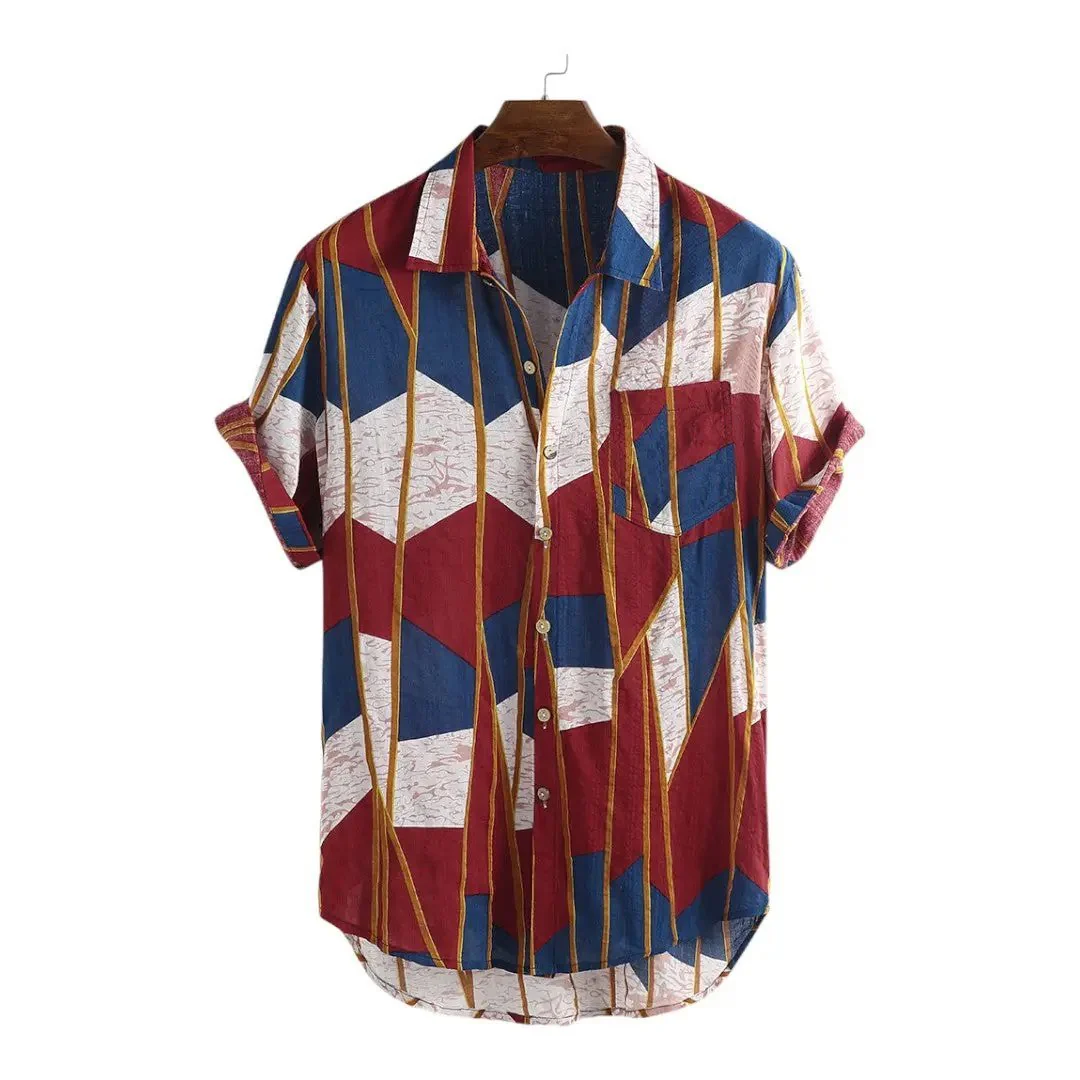 Men's Pattern Shirts - Beach Shirts - Image 2