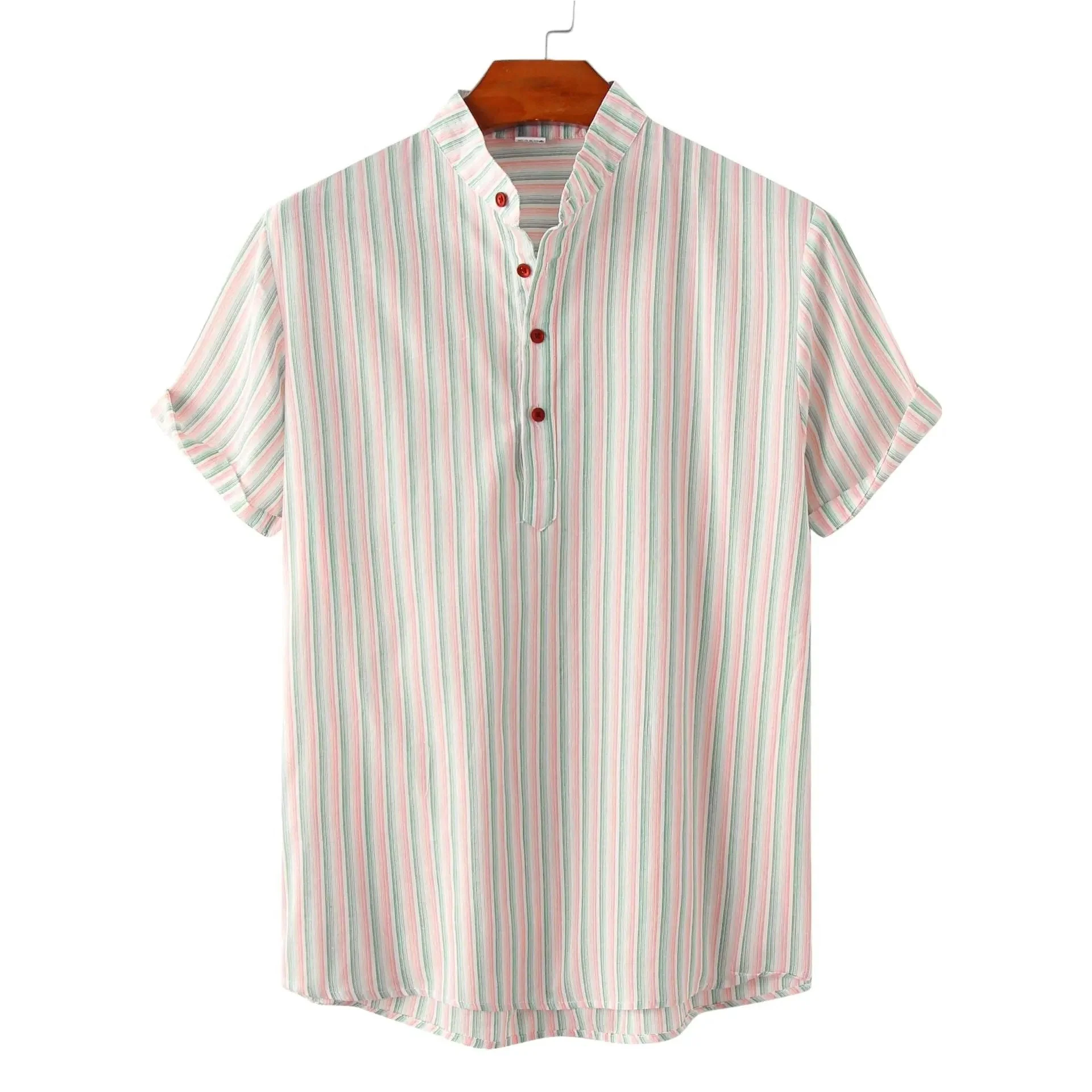 Premium Short Sleeve Stripe Shirt - Image 2