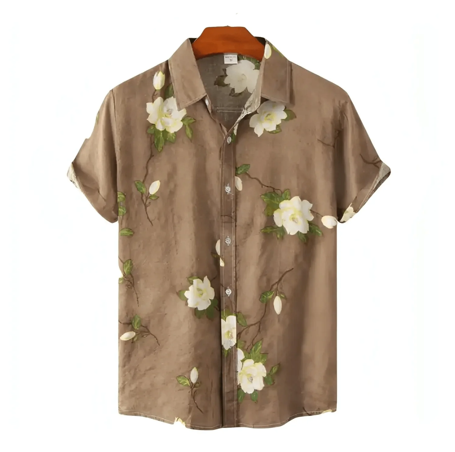 Flower Button Up Shirt - Floral Pattern Shirts - Hawaiian Shirts - Image 3
