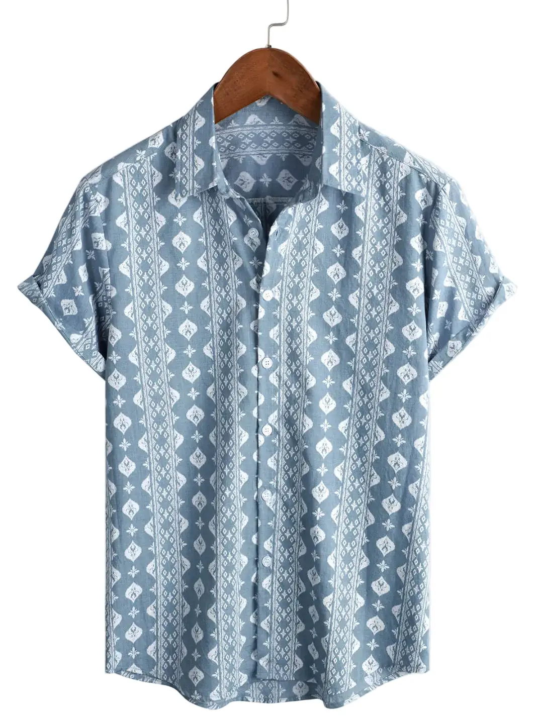 Striped Vintage Summer Short Sleeve Shirt