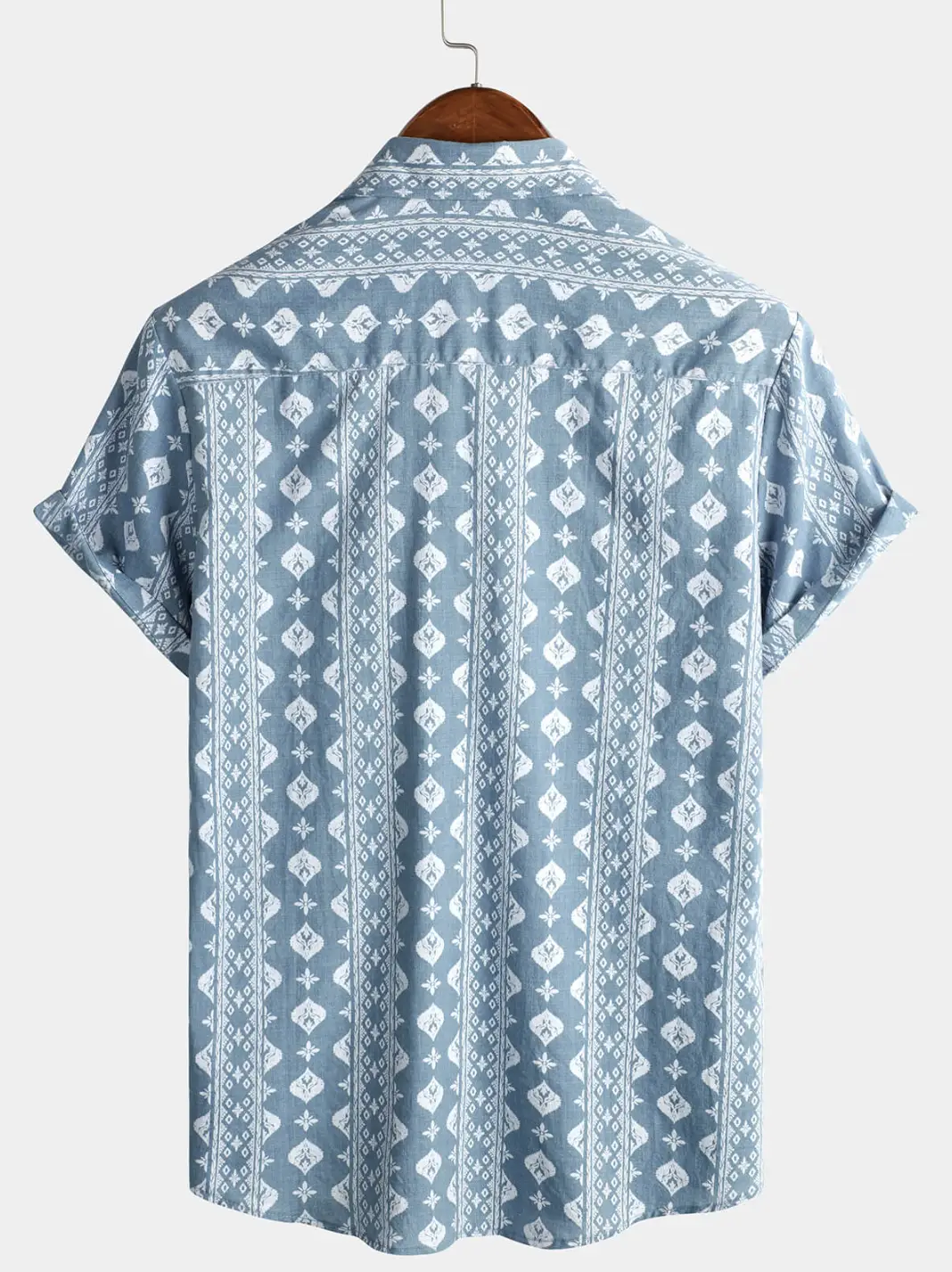 Striped Vintage Summer Short Sleeve Shirt - Image 2