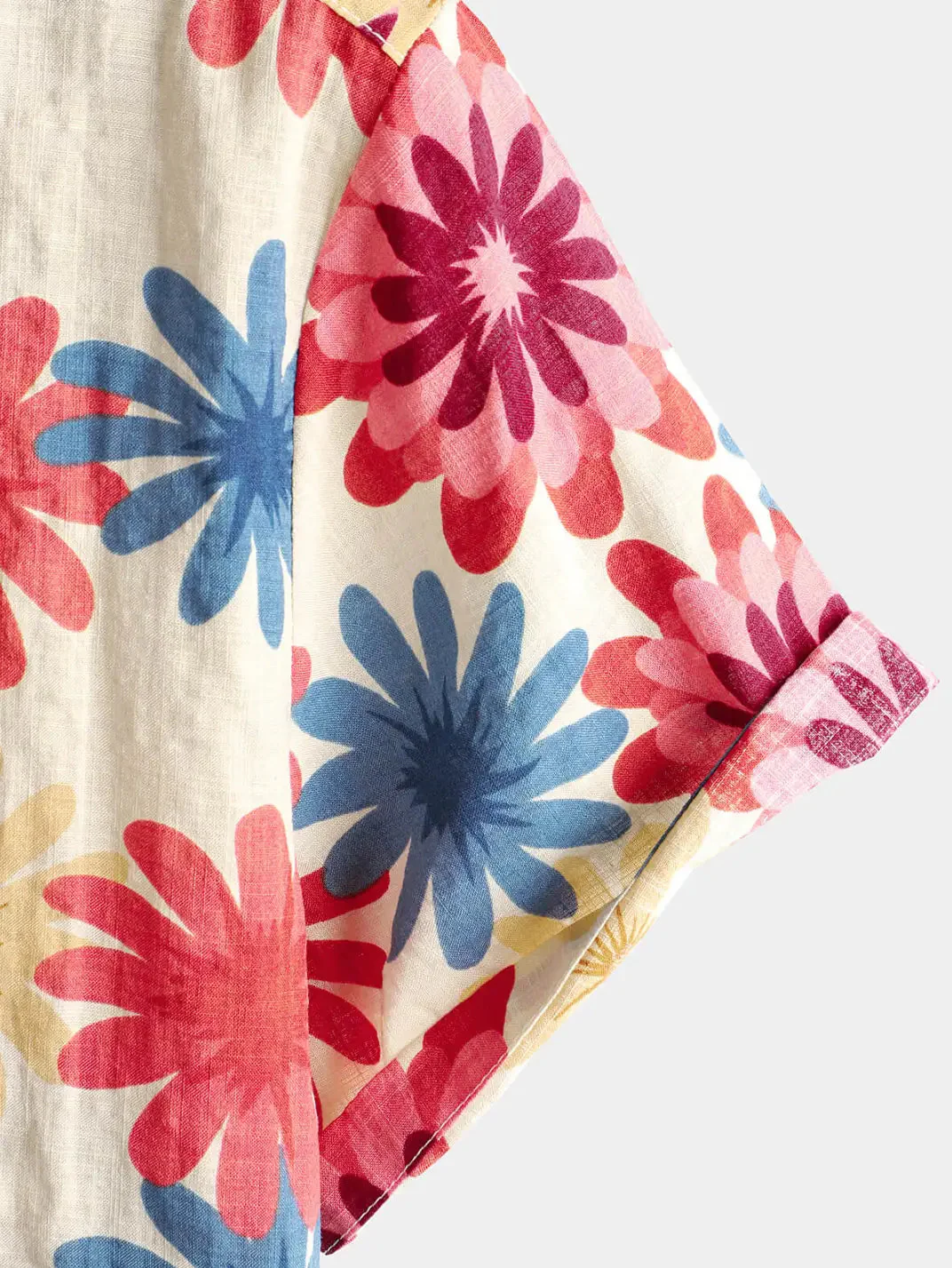 Summer Beach Holiday Short Sleeve Hawaiian Button Up Shirt - Image 2